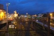 Nighttime view of the main train station